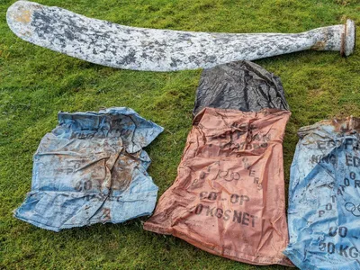 The propeller blade was discovered wrapped in a potato sack in Coire a&rsquo;Bhradain on the isle of Arran in Scotland.