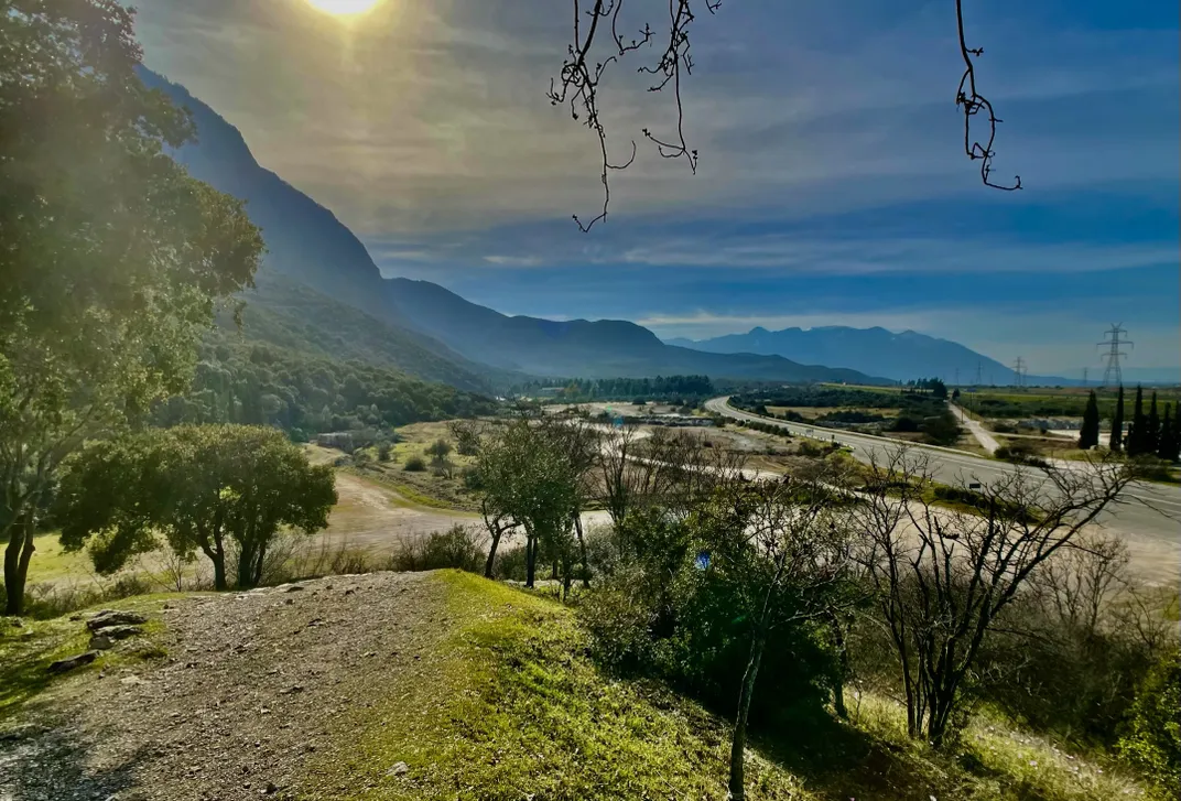 The pass of Thermopylae, where Leonidas died in 480 B.C.E.