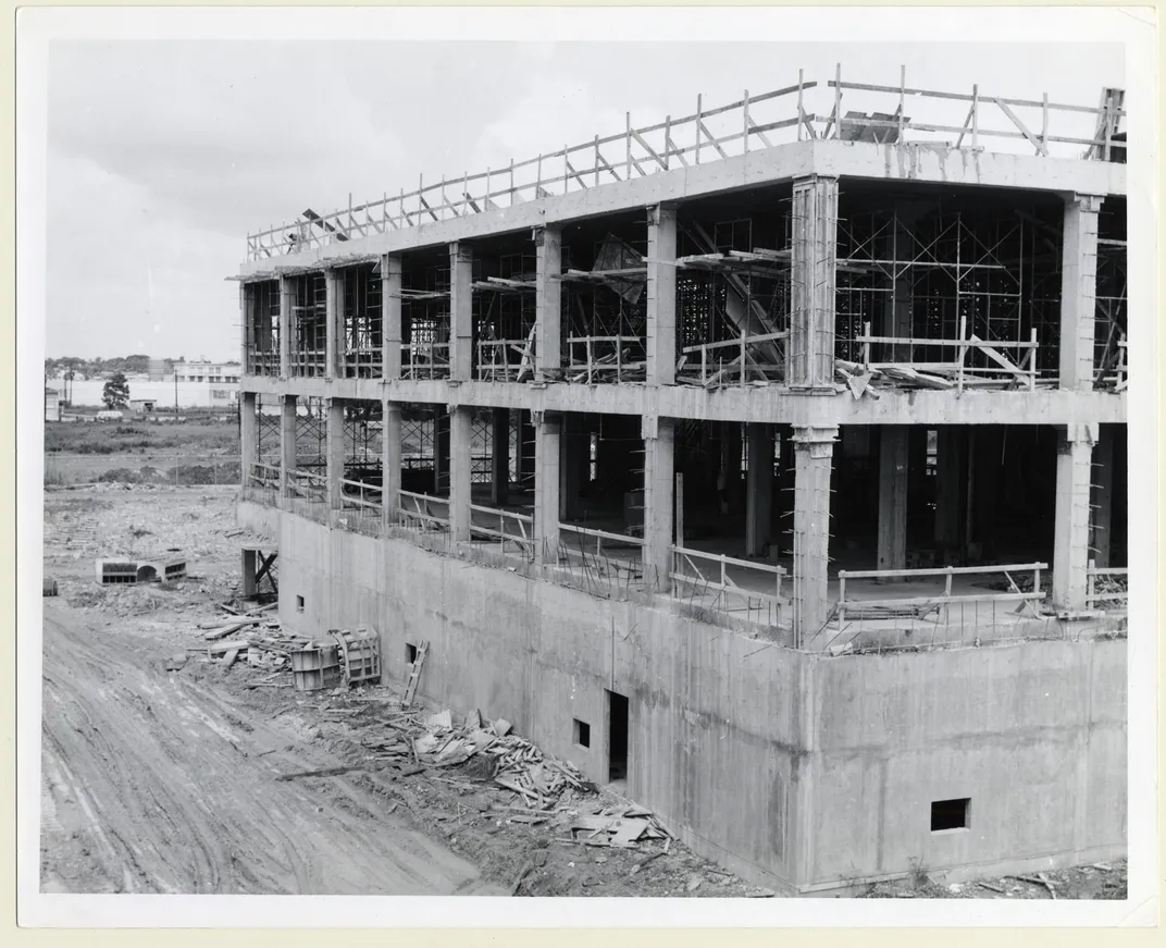 A large building under construction