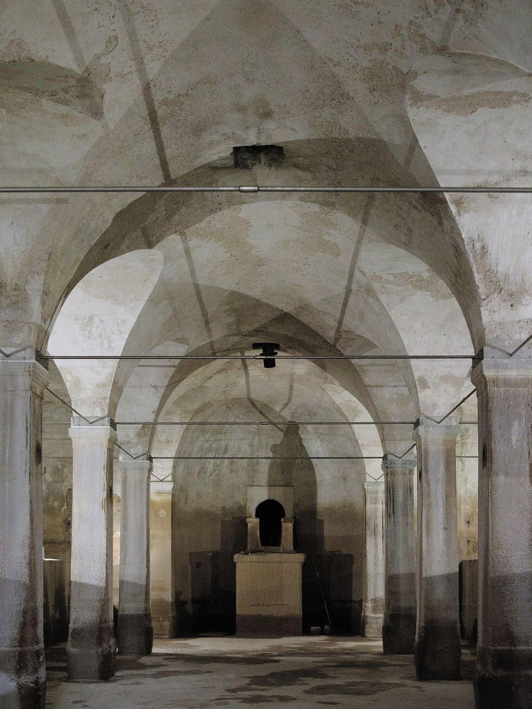 The underground tunnels of Hadrian’s Aqueduct