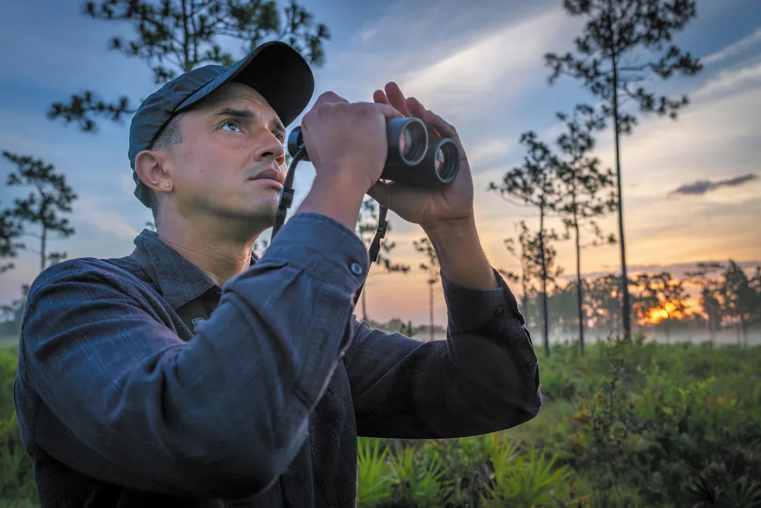 Archbold research assistant Greg Thompson