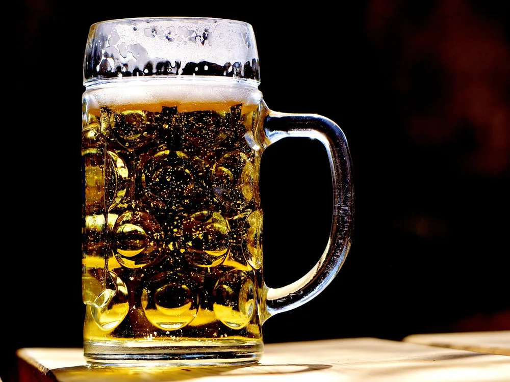 Full mug of beer