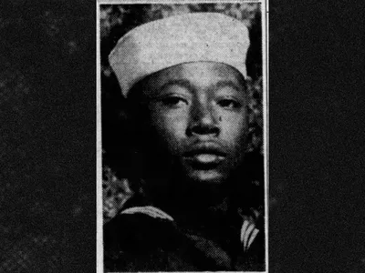 David Walker, 19, was a mess attendant aboard the USS California.