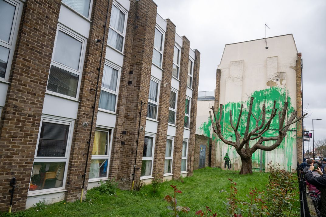 Banksy Mural without fencing