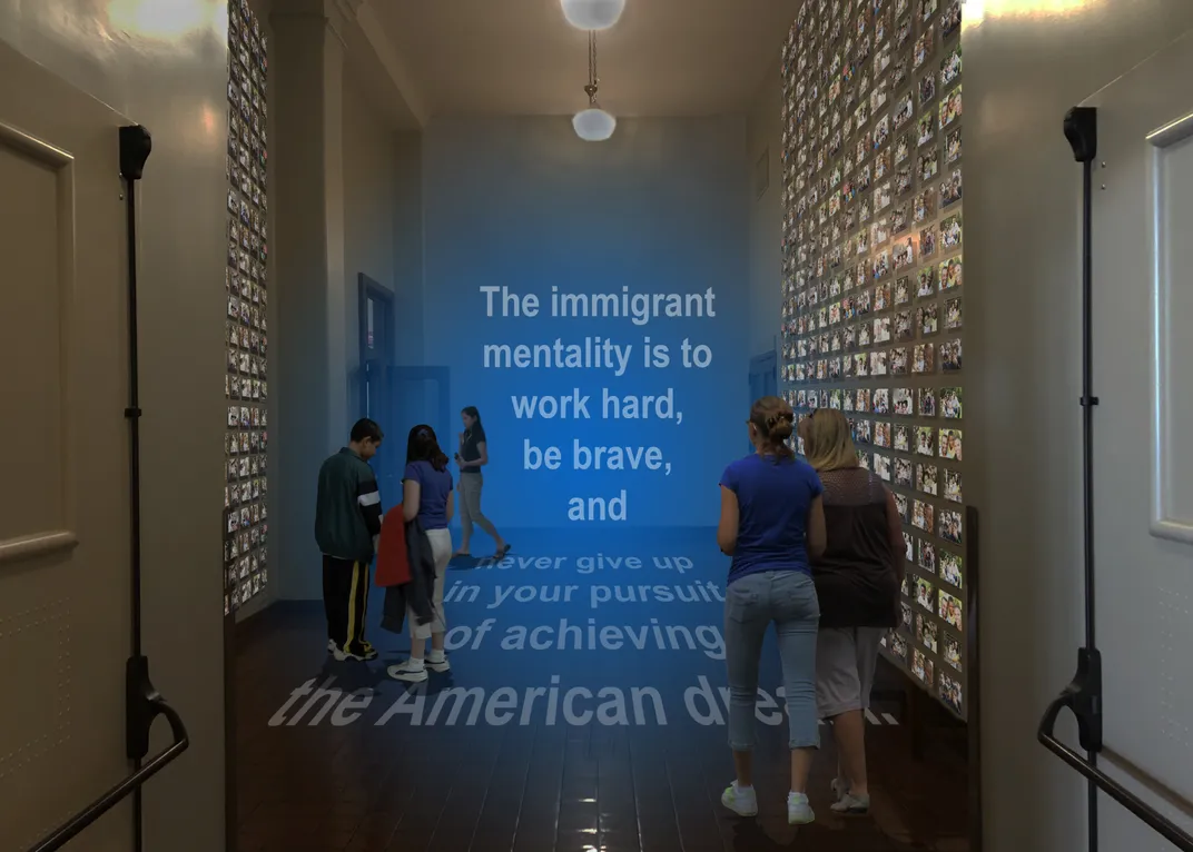 Rendering of museum exhibit